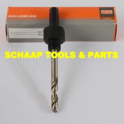 Opnamehouder voor gatzagen 14-30mm. Zeskant aansluiting  9mm | 3834-ARBR930